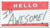 Awesome stamp